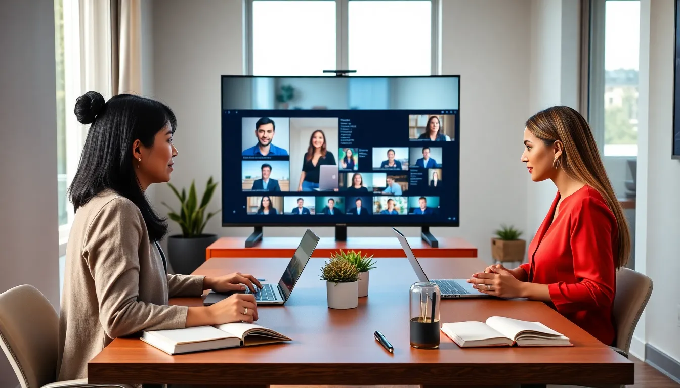 diverse group enjoying a MasterClass session in a modern home office.