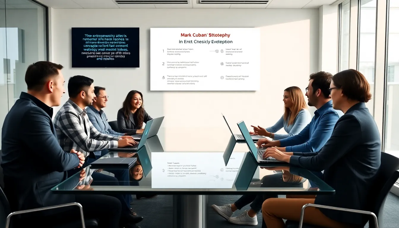 diverse team of entrepreneurs collaborating in a modern office.